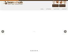 Tablet Screenshot of beanrushcafe.com